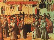 BELLINI, Gentile Procession in the Piazza di San Marco oil painting